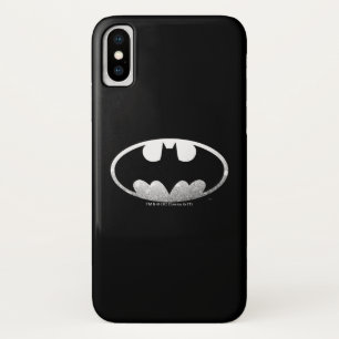 Batman Symbol   Grainy Logo iPhone X Case