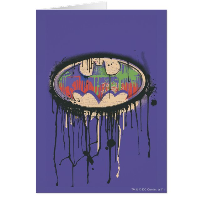 Batman Symbol | Green Purple Red Logo (Front)
