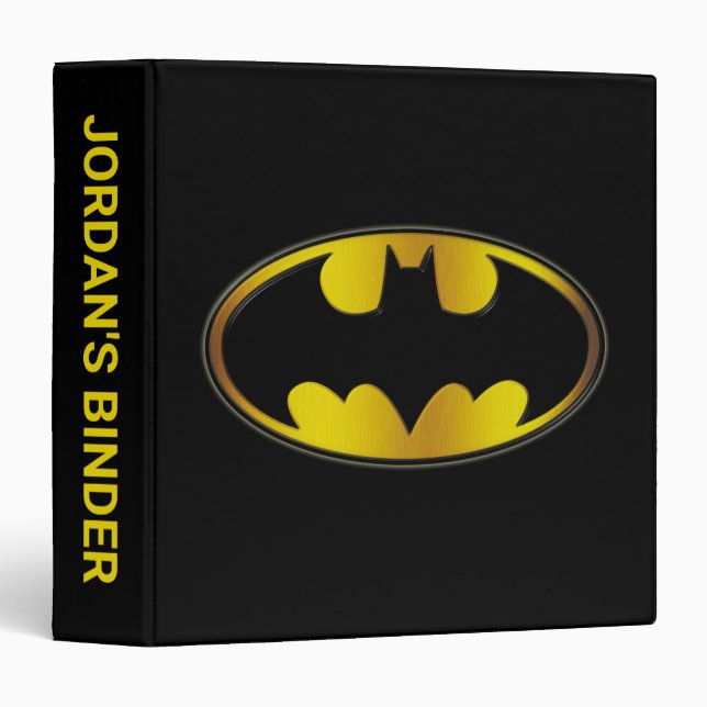 Batman Symbol | Oval Gradient Logo Binder (Front/Spine)