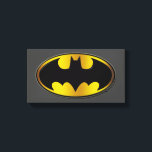 Batman Symbol | Oval Gradient Logo Canvas Print<br><div class="desc">Batman Hyperdrive</div>
