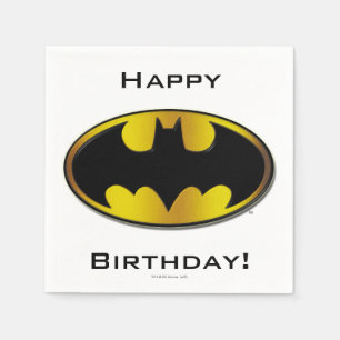 Batman Symbol   Oval Gradient Logo Napkin