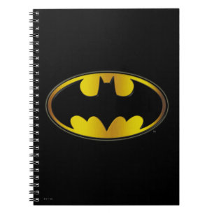 Batman Symbol Oval Gradient Logo Notebook