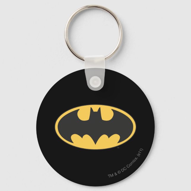 Batman Symbol | Oval Logo Keychain (Front)