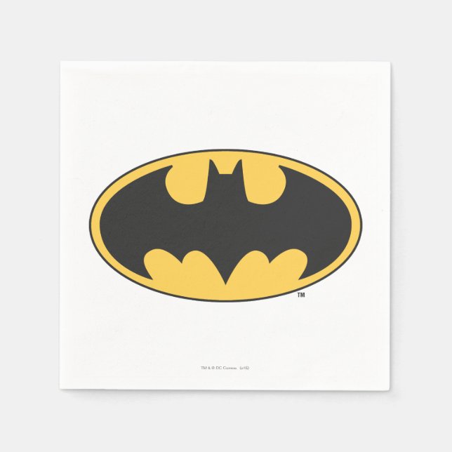 Batman Symbol | Oval Logo Napkin (Front)