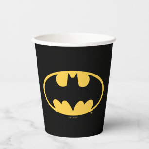 Batman Symbol Oval Logo Paper Cups