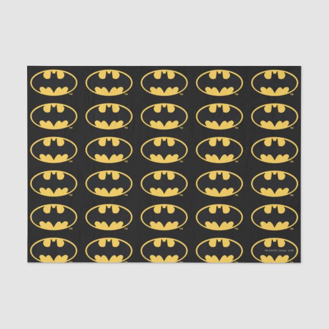 Batman Symbol | Oval Logo Tissue Paper (Front)