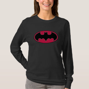 Batman Symbol   Red Black Logo T-Shirt