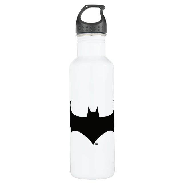 Batman Symbol | Simple Bat Silhouette Logo 710 Ml Water Bottle (Front)