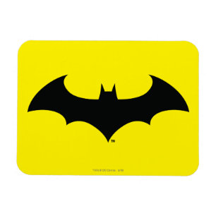 Batman Symbol   Simple Bat Silhouette Logo Magnet