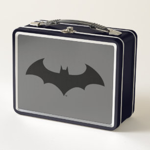 Batman Symbol Simple Bat Silhouette Logo Metal Lunch Box