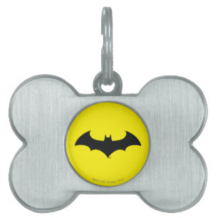 Batman Symbol   Simple Bat Silhouette Logo Pet Tag