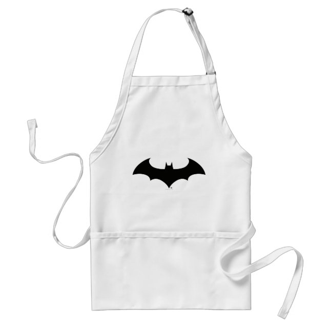 Batman Symbol | Simple Bat Silhouette Logo Standard Apron (Front)