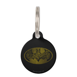 Batman Symbol Skulls in Bat Logo Pet Tag