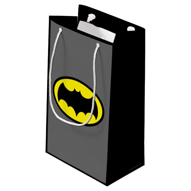 Batman Symbol Small Gift Bag (Back Angled)