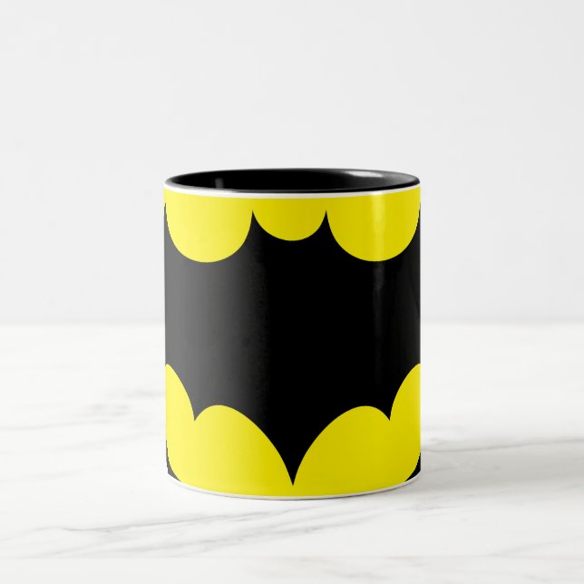 Batman Symbol Two-Tone Coffee Mug (Center)