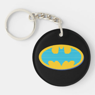 Batman Symbole Cyan Stripes