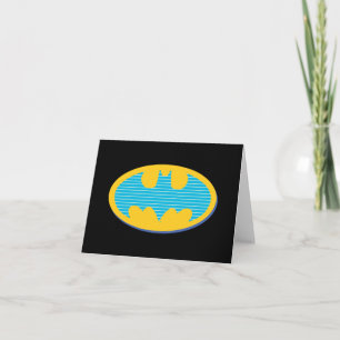 Batman Symbole Cyan Stripes