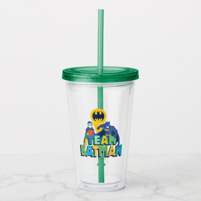 Batman | Team Batman & Robin Acrylic Tumbler (Front)