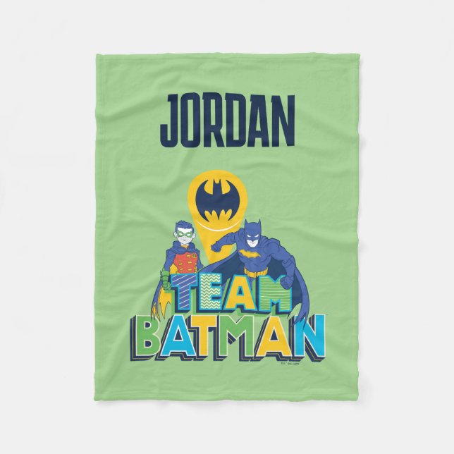 Batman | Team Batman & Robin Fleece Blanket (Front)