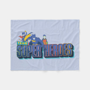 Batman Team Super Heroes Fleece Blanket