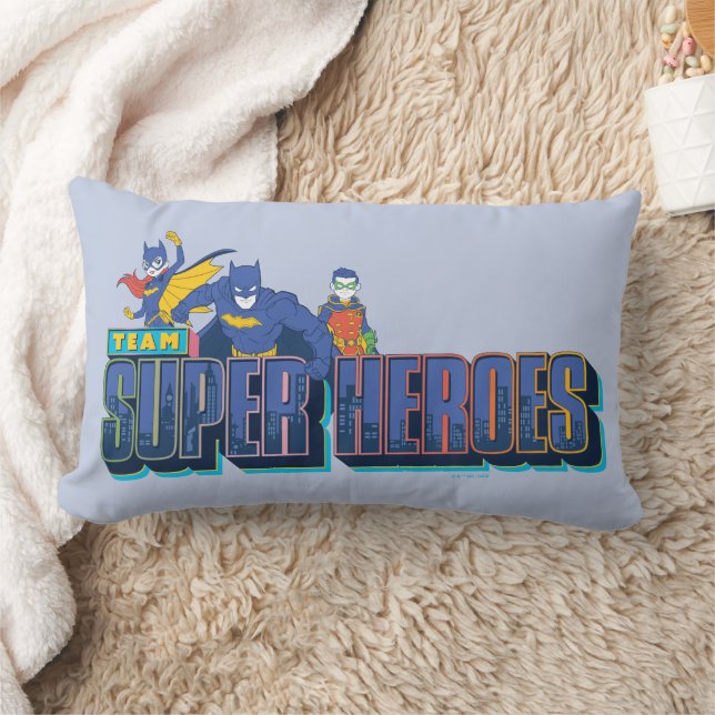 Batman | Team Super Heroes Lumbar Pillow (Blanket)