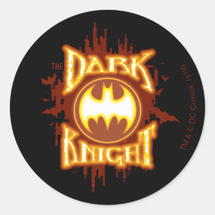 Batman   The Dark Knight Classic Round Sticker