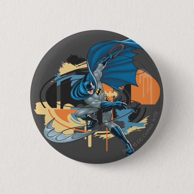 Batman Throw 2 Inch Round Button (Front)