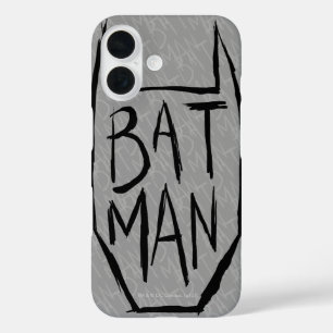 Batman Type in Head iPhone 16 Case