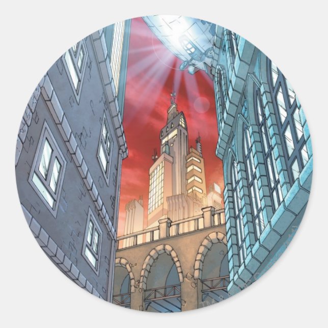 Batman Urban Legends - BG 3 - Gotham City Classic Round Sticker (Front)