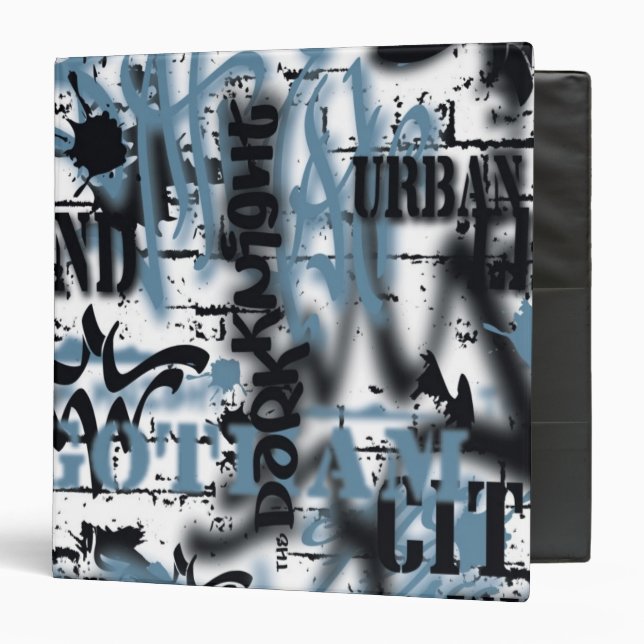 Batman Urban Legends - Graffiti Text Blue/ Binder (Front/Inside)