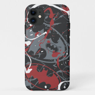 Batman Urban Legends - Paint Splatter Logo Pattern iPhone 11 Case