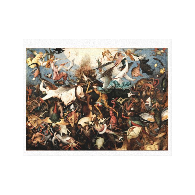 Batman V Superman Angels and Demons Painting Canvas Print | Zazzle