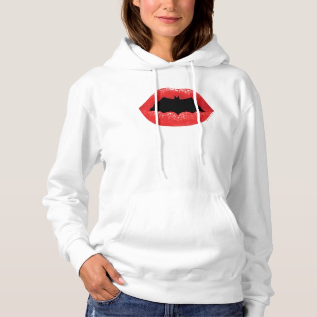 Batman Valentine | Bat Lips Hoodie (Front)
