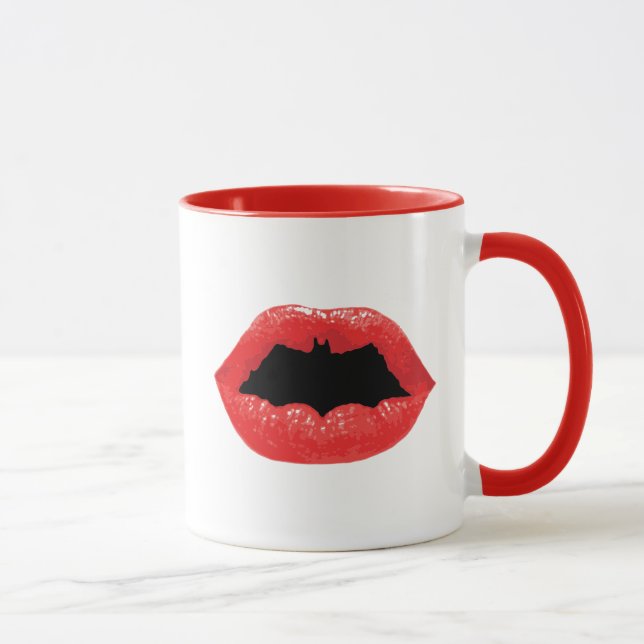 Batman Valentine | Bat Lips Mug (Right)