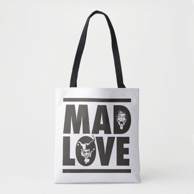 Batman Valentine | Joker & Harley - Mad Love Tote Bag (Front)