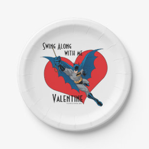 Batman Valentine   Swing Along With Me Paper Plate
