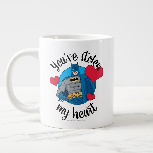 Batman Valentine | You've Stolen My Heart Large Coffee Mug (Left)