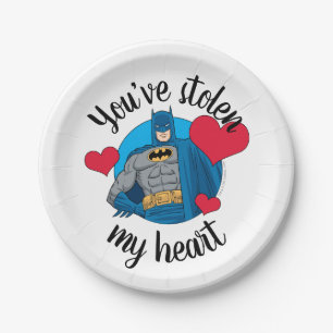 Batman Valentine   You've Stolen My Heart Paper Plate