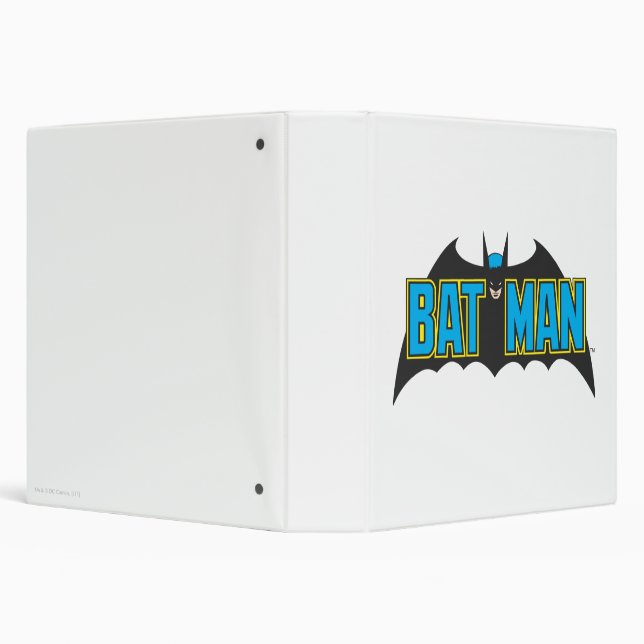 Batman | Vintage Blue Black Logo Binder (Background)
