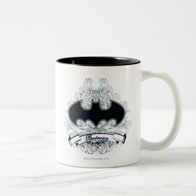 Batman Vintage Urban Grunge Two-Tone Coffee Mug (Right)