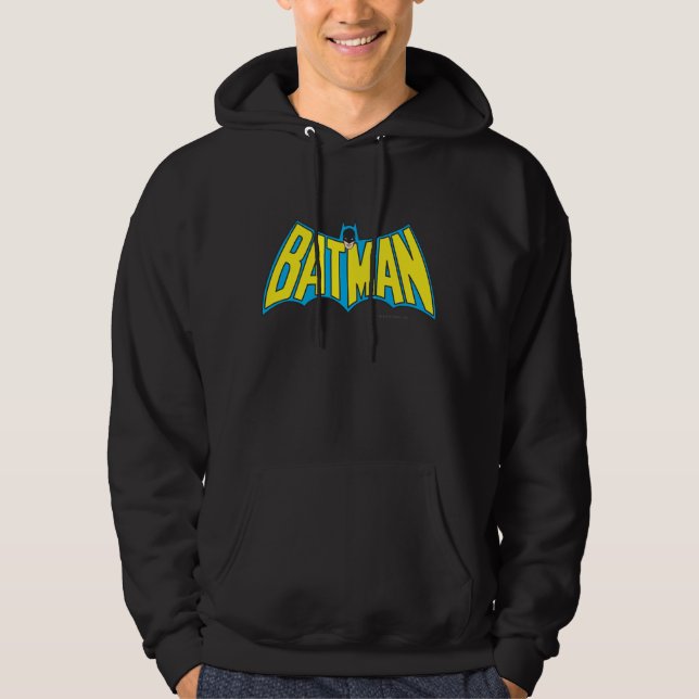 Batman | Vintage Yellow Blue Logo Hoodie (Front)