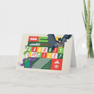 Batman vs Joker "Naughty or Nice" Holiday Card