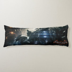 Batman With Batmobile In The Rain Body Pillow