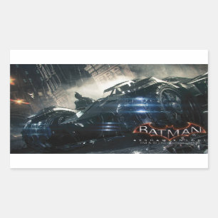 Batman With Batmobile In The Rain Sticker