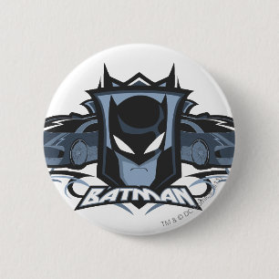 Batman with Batmobiles 2 Inch Round Button