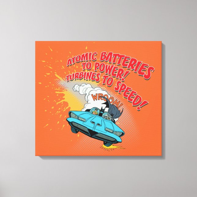 Batmobile Graphic Canvas Print (Front)