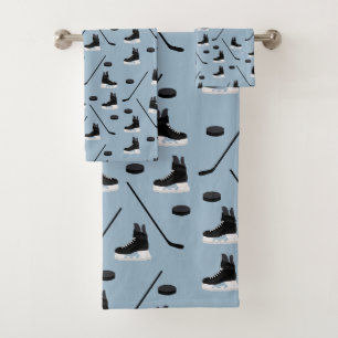 Bâton de hockey sur glace bleu poussiéreux, Motif