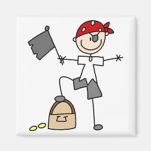 Bâton Figure Pirate Magnet au trésor