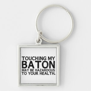 Baton Hazard Keychain