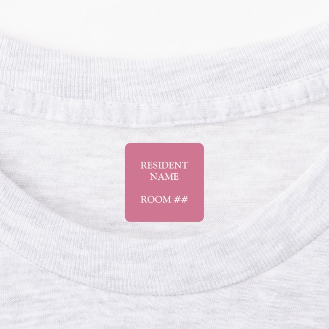 Bâton rose Maison Personnalisé Sur Étiquettes (Apposé)